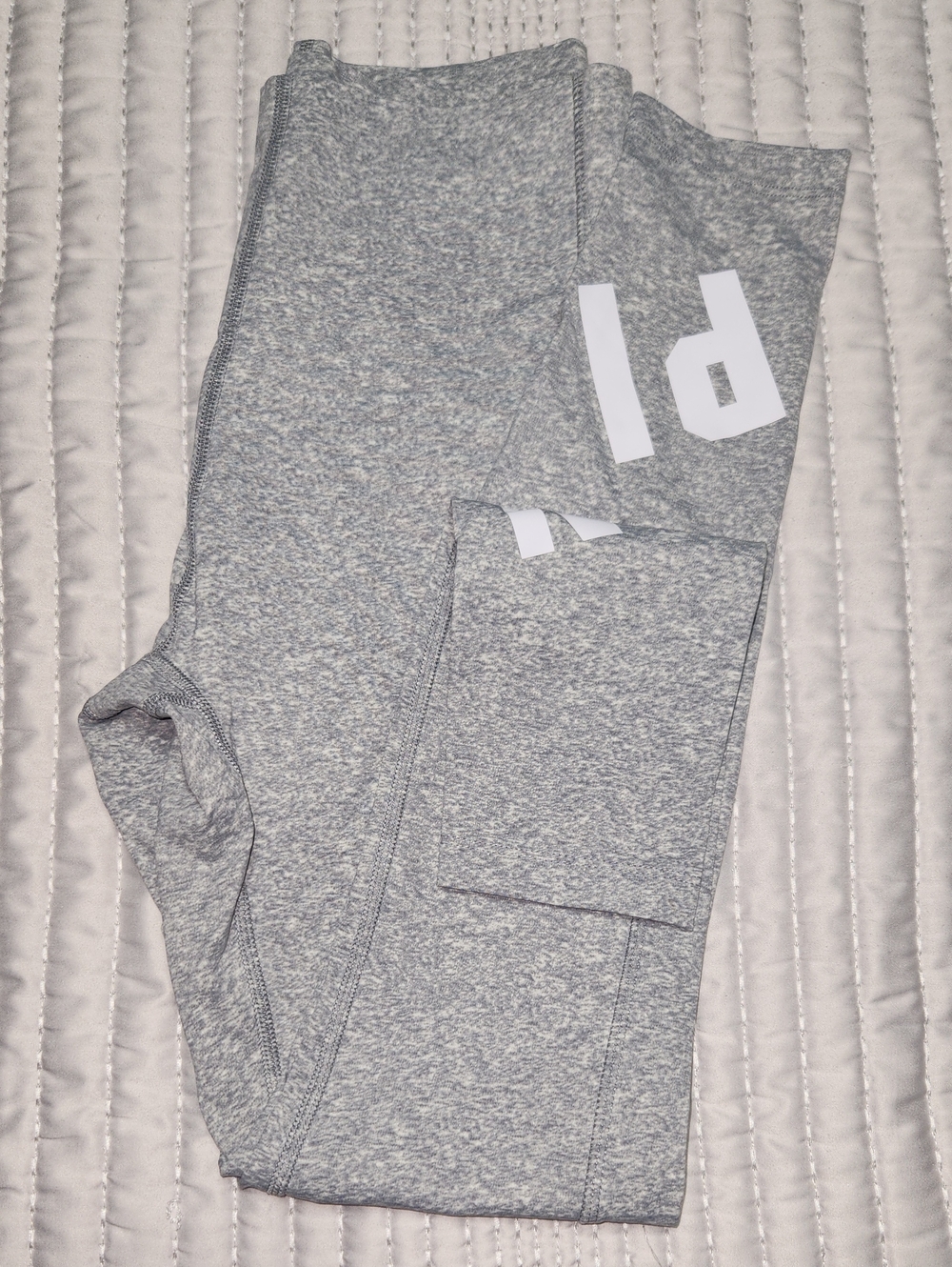 PINK Victoria's Secret Heather Gray Leggings with Logo